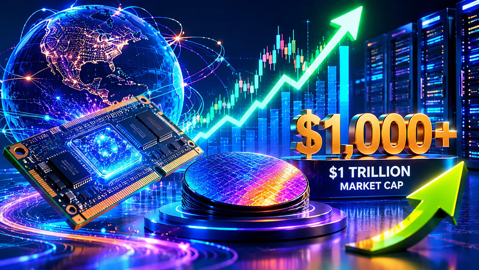 Micron Tops $1 Trillion Valuation as AI Memory Demand Fuels Historic Rally